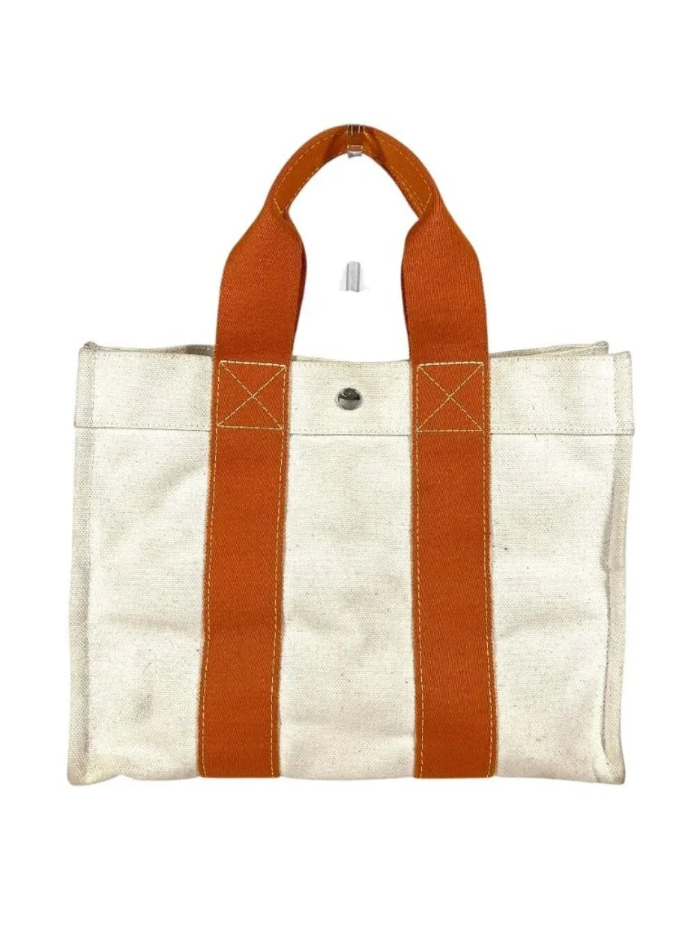 Hermes Handbag Bora PM Canvas Orange